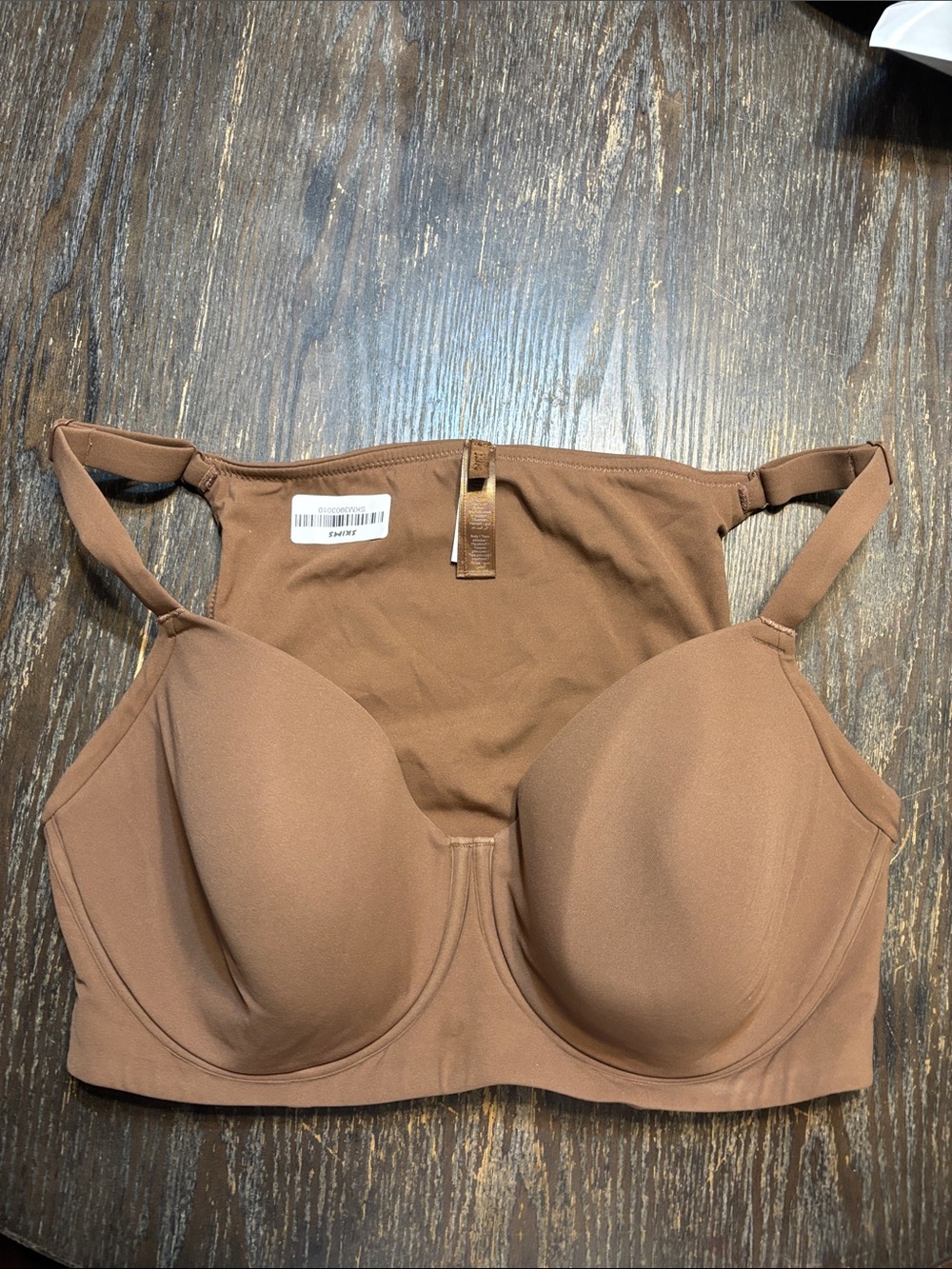 SKIMS Fits everybody Full coverage back smoother jasper brown Bra NWOT